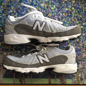 New Balance Grey/Light Blue/White 608, Size 9